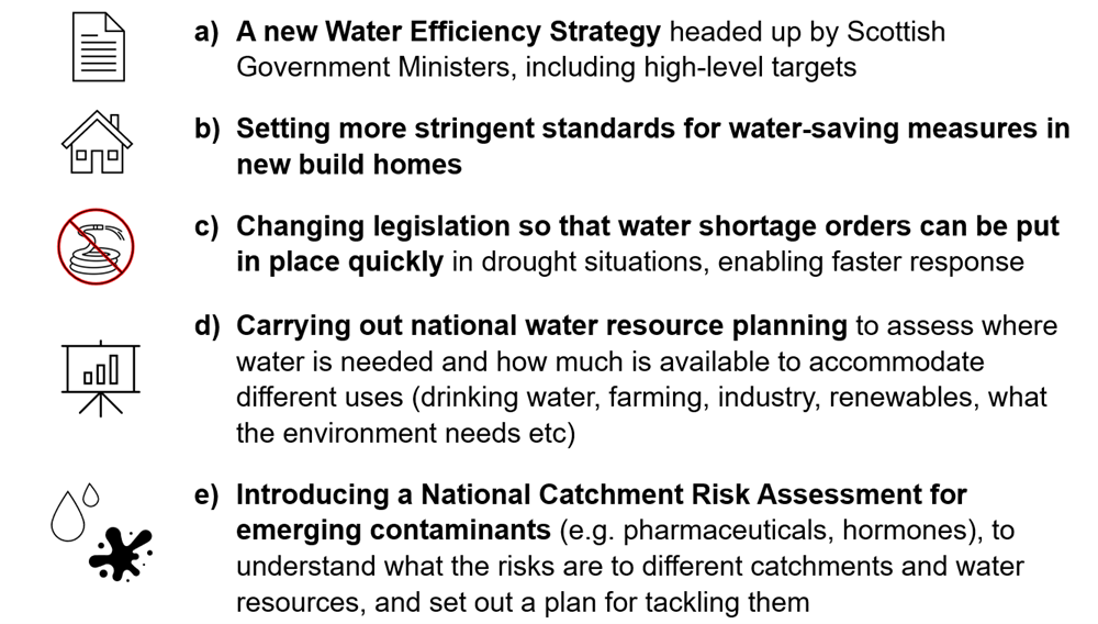 Image showing the possible future policy options that participants discussed. 